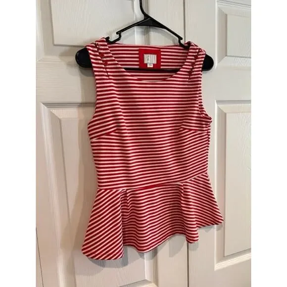 Anthropologie 9-H15 Antonia Peplum Top - Picture 3 of 8